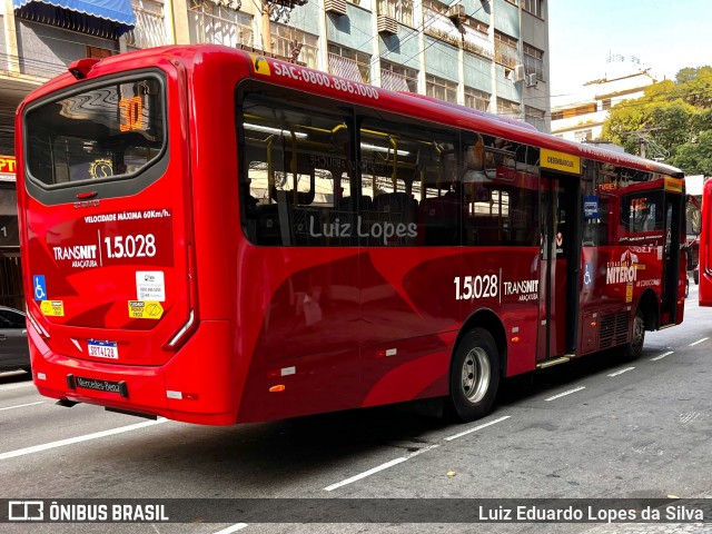 Viação Araçatuba 1.5.028 na cidade de Niterói, Rio de Janeiro, Brasil, por Luiz Eduardo Lopes da Silva. Número da foto: #12529744.