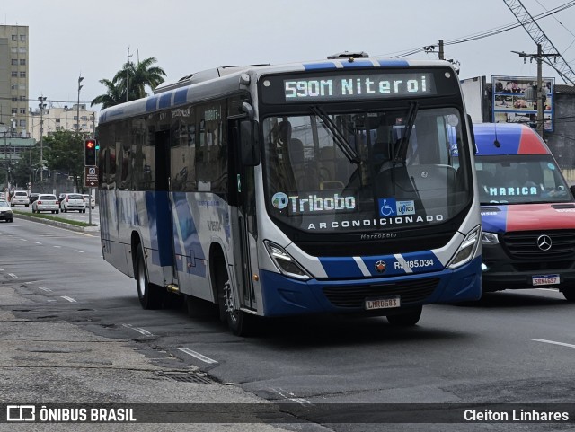 Viação Mauá RJ 185.034 na cidade de Niterói, Rio de Janeiro, Brasil, por Cleiton Linhares. Número da foto: #12573817.