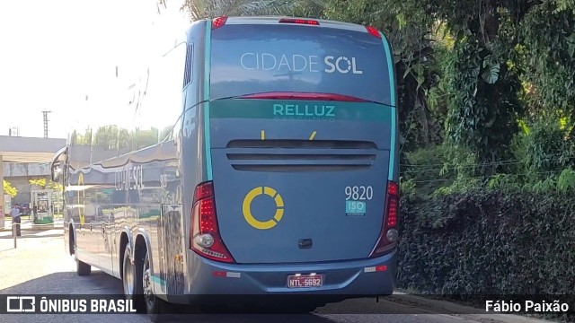 Viação Cidade Sol 9820 na cidade de Salvador, Bahia, Brasil, por Fábio Paixão. Número da foto: #12574075.