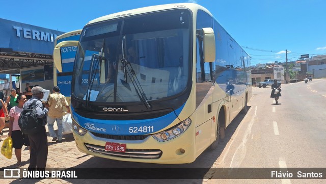 Viação Novo Horizonte 524811 na cidade de Barra da Estiva, Bahia, Brasil, por Flávio  Santos. Número da foto: #12573763.