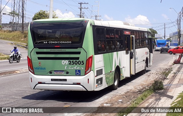 Auto Ônibus Líder 0925005 na cidade de Manaus, Amazonas, Brasil, por Bus de Manaus AM. Número da foto: #12573669.