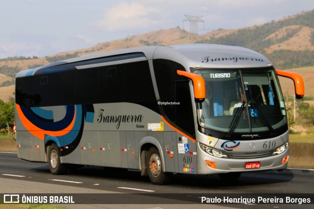 Transguerra Turismo 610 na cidade de Roseira, São Paulo, Brasil, por Paulo Henrique Pereira Borges. Número da foto: #12573761.