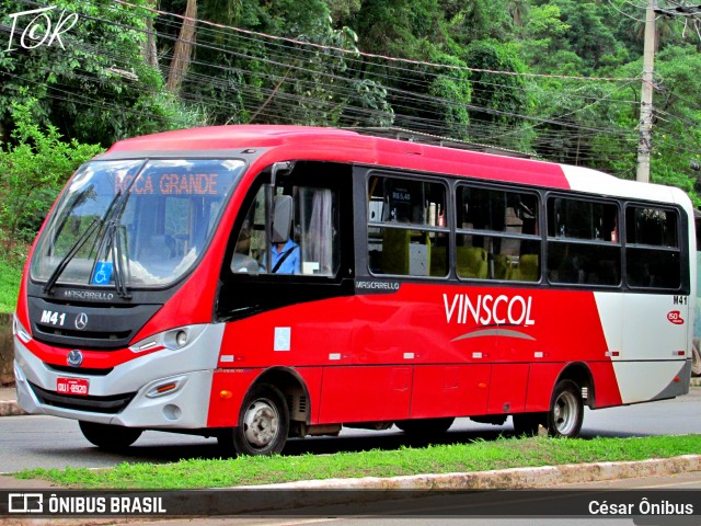Vinscol M41 na cidade de Sabará, Minas Gerais, Brasil, por César Ônibus. Número da foto: #12575052.