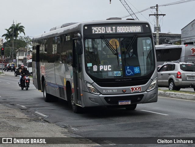 Auto Viação 1001 RJ 108.781 na cidade de Niterói, Rio de Janeiro, Brasil, por Cleiton Linhares. Número da foto: #12573814.