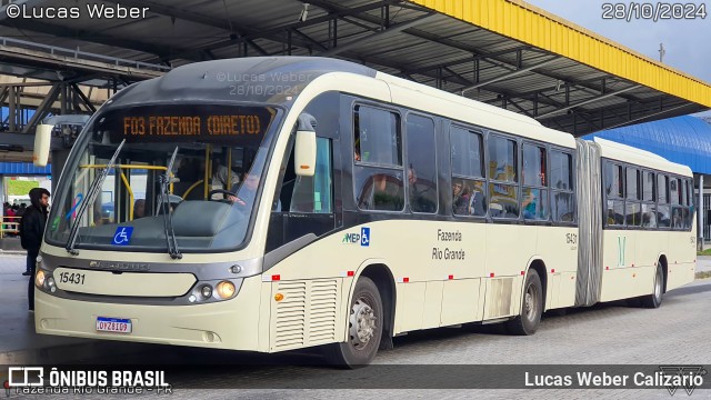 Leblon Transporte de Passageiros 15431 na cidade de Fazenda Rio Grande, Paraná, Brasil, por Lucas Weber Calizario. Número da foto: #12573619.