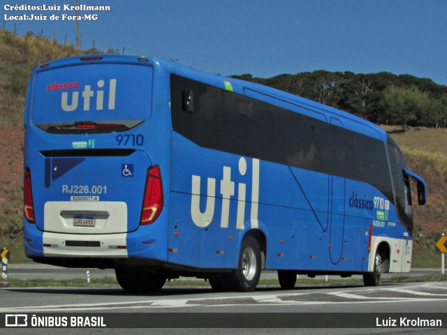 UTIL - União Transporte Interestadual de Luxo 9710 na cidade de Juiz de Fora, Minas Gerais, Brasil, por Luiz Krolman. Número da foto: #12574158.