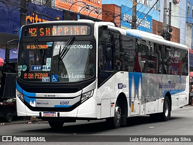 Viação Estrela 6.007 na cidade de São Gonçalo, Rio de Janeiro, Brasil, por Luiz Eduardo Lopes da Silva. Número da foto: #12573164.