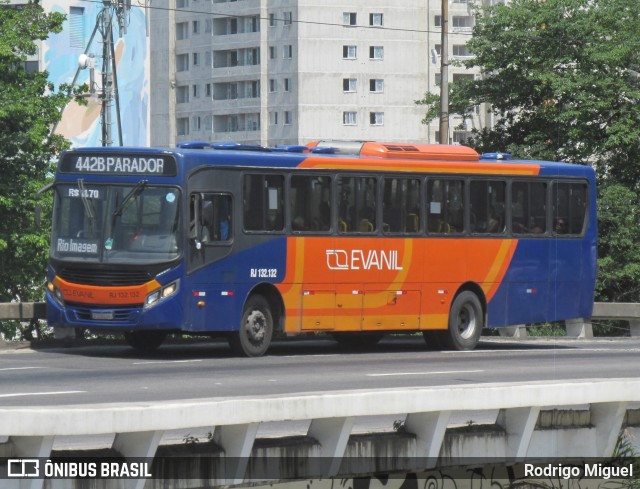 Evanil Transportes e Turismo RJ 132.132 na cidade de Rio de Janeiro, Rio de Janeiro, Brasil, por Rodrigo Miguel. Número da foto: #12577812.