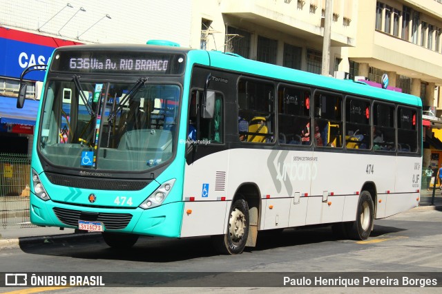VSFL - Viação São Francisco 474 na cidade de Juiz de Fora, Minas Gerais, Brasil, por Paulo Henrique Pereira Borges. Número da foto: #12576741.