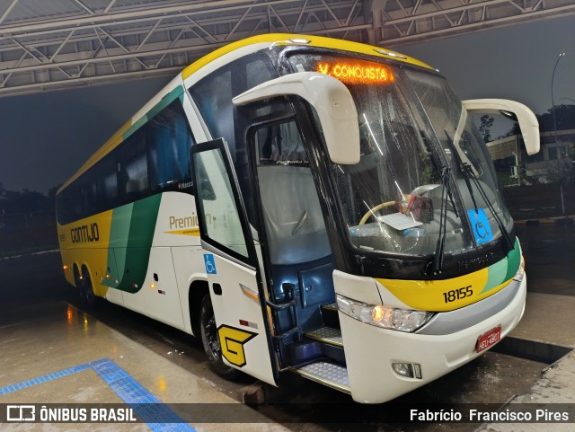 Empresa Gontijo de Transportes 18155 na cidade de Brasília, Distrito Federal, Brasil, por Fabrício  Francisco Pires. Número da foto: #12578636.
