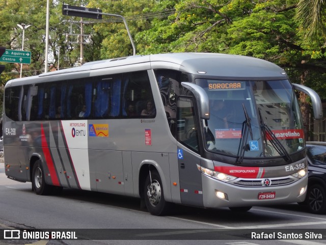 Expresso Amarelinho EA-358 na cidade de Sorocaba, São Paulo, Brasil, por Rafael Santos Silva. Número da foto: #12578553.