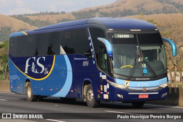 F&S Bus - Ferreira & Stefanini Locadora e Turismo 1200 na cidade de Roseira, São Paulo, Brasil, por Paulo Henrique Pereira Borges. Número da foto: #12576766.