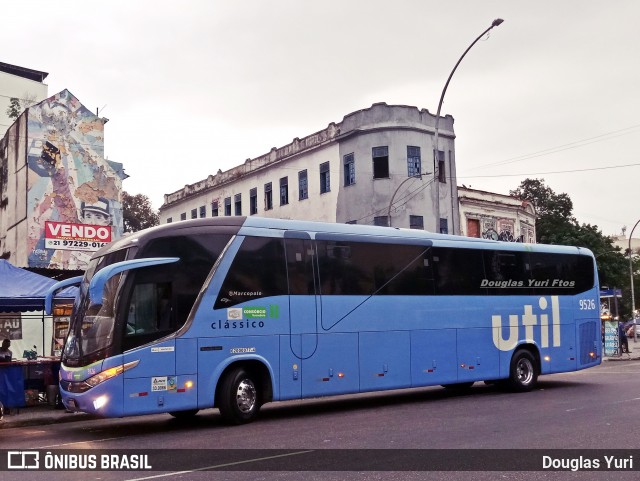 UTIL - União Transporte Interestadual de Luxo 9526 na cidade de Rio de Janeiro, Rio de Janeiro, Brasil, por Douglas Yuri. Número da foto: #12576794.