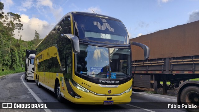 Viação Nova Itapemirim 41136 na cidade de Antonina, Paraná, Brasil, por Fábio Paixão. Número da foto: #12577621.