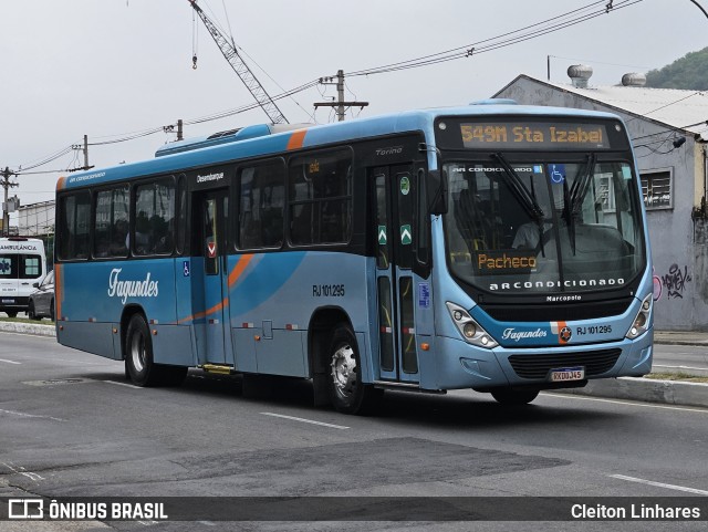Auto Ônibus Fagundes RJ 101.295 na cidade de Niterói, Rio de Janeiro, Brasil, por Cleiton Linhares. Número da foto: #12576179.