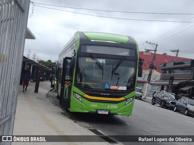 Viação Metrópole Paulista - Zona Leste 3 1789 na cidade de São Paulo, São Paulo, Brasil, por Rafael Lopes de Oliveira. Número da foto: #12579594.
