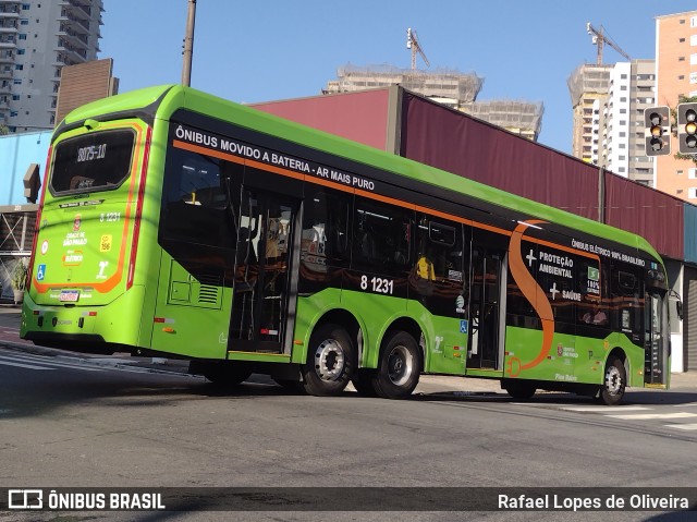 TRANSPPASS - Transporte de Passageiros 8 1231 na cidade de São Paulo, São Paulo, Brasil, por Rafael Lopes de Oliveira. Número da foto: #12579629.