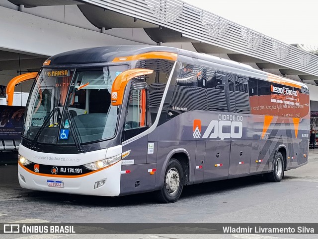 Viação Cidade do Aço RJ 174.191 na cidade de Rio de Janeiro, Rio de Janeiro, Brasil, por Wladmir Livramento Silva. Número da foto: #12581306.