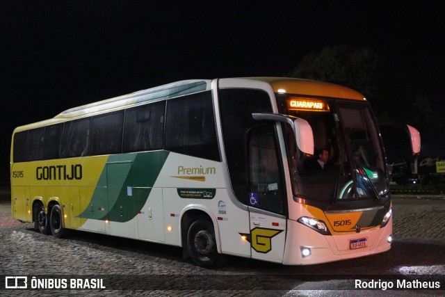 Empresa Gontijo de Transportes 15015 na cidade de João Monlevade, Minas Gerais, Brasil, por Rodrigo Matheus. Número da foto: #12579580.