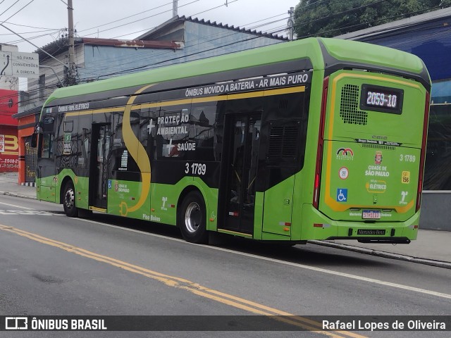 Viação Metrópole Paulista - Zona Leste 3 1789 na cidade de São Paulo, São Paulo, Brasil, por Rafael Lopes de Oliveira. Número da foto: #12579609.