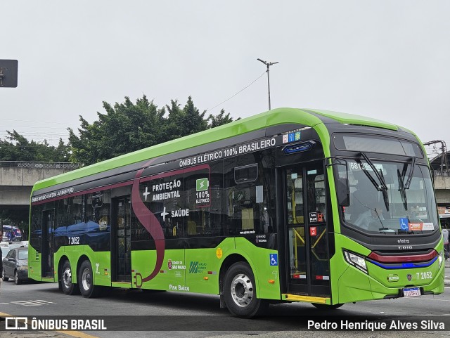 Viação Campo Belo 7 2052 na cidade de São Paulo, São Paulo, Brasil, por Pedro Henrique Alves Silva. Número da foto: #12579026.