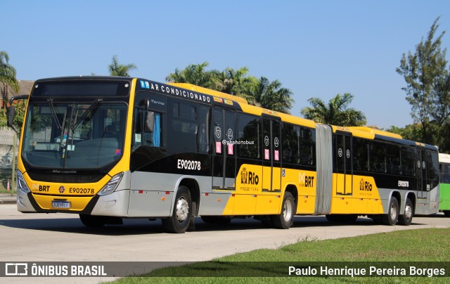 Mobi Rio E902078 na cidade de Rio de Janeiro, Rio de Janeiro, Brasil, por Paulo Henrique Pereira Borges. Número da foto: #12580783.