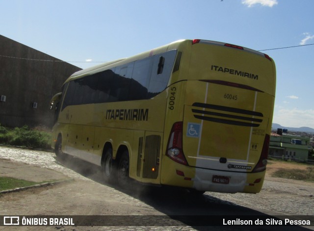 Viação Itapemirim 60045 na cidade de Caruaru, Pernambuco, Brasil, por Lenilson da Silva Pessoa. Número da foto: #12581438.