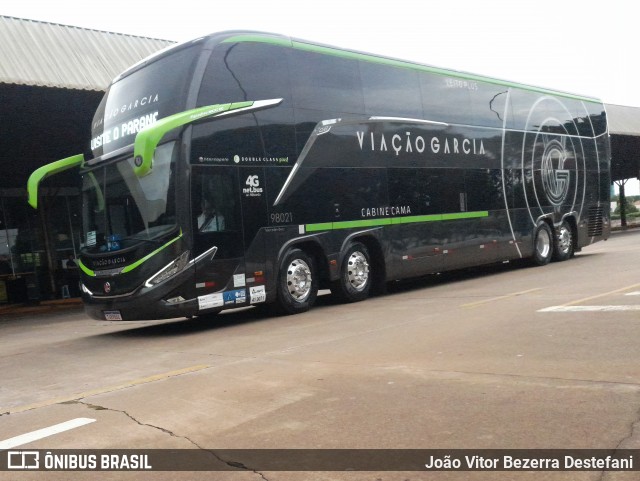 Viação Garcia 98021 na cidade de Maringá, Paraná, Brasil, por João Vitor Bezerra Destefani. Número da foto: #12579044.