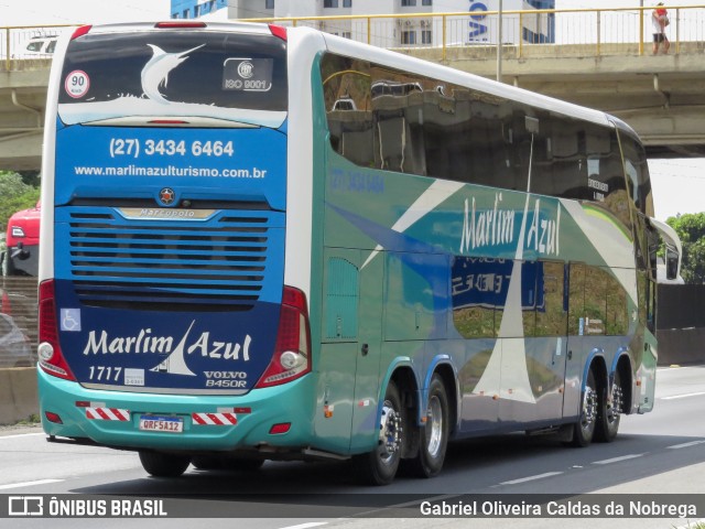 Marlim Azul Turismo 1717 na cidade de Aparecida, São Paulo, Brasil, por Gabriel Oliveira Caldas da Nobrega. Número da foto: #12580194.