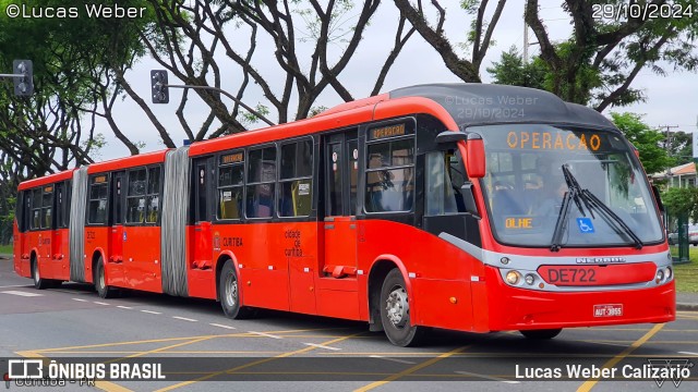 Cristo Rei > CCD Transporte Coletivo > SPE Via Mobilidade S/A DE722 na cidade de Curitiba, Paraná, Brasil, por Lucas Weber Calizario. Número da foto: #12580627.
