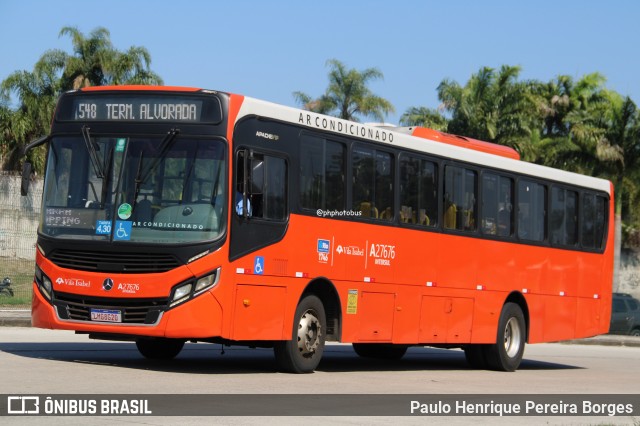 Transportes Vila Isabel A27676 na cidade de Rio de Janeiro, Rio de Janeiro, Brasil, por Paulo Henrique Pereira Borges. Número da foto: #12580804.