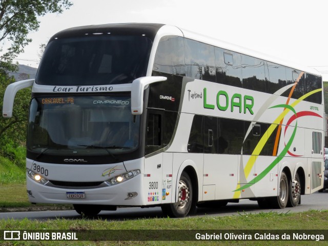 Loar Turismo 3800 na cidade de Aparecida, São Paulo, Brasil, por Gabriel Oliveira Caldas da Nobrega. Número da foto: #12580183.
