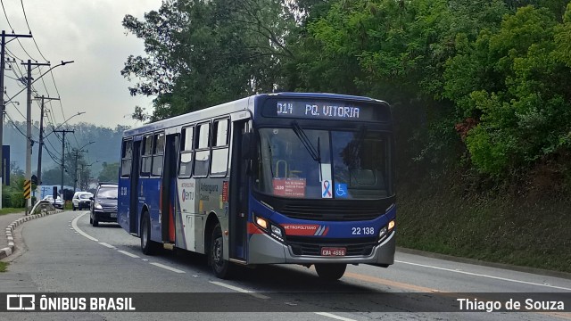 Viação Cidade de Caieiras 22.138 na cidade de Franco da Rocha, São Paulo, Brasil, por Thiago de Souza. Número da foto: #12581845.