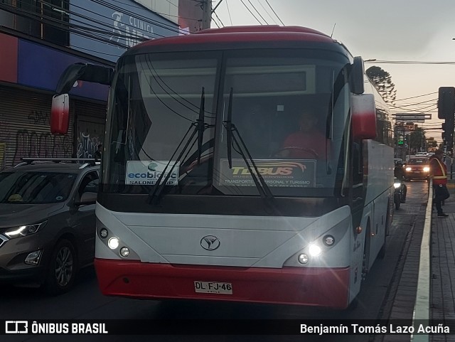TDBus DLFJ46 na cidade de Maipú, Santiago, Metropolitana de Santiago, Chile, por Benjamín Tomás Lazo Acuña. Número da foto: #12583507.