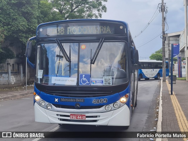 Onicamp Transporte Coletivo 4869 na cidade de Campinas, São Paulo, Brasil, por Fabrício Portella Matos. Número da foto: #12582567.