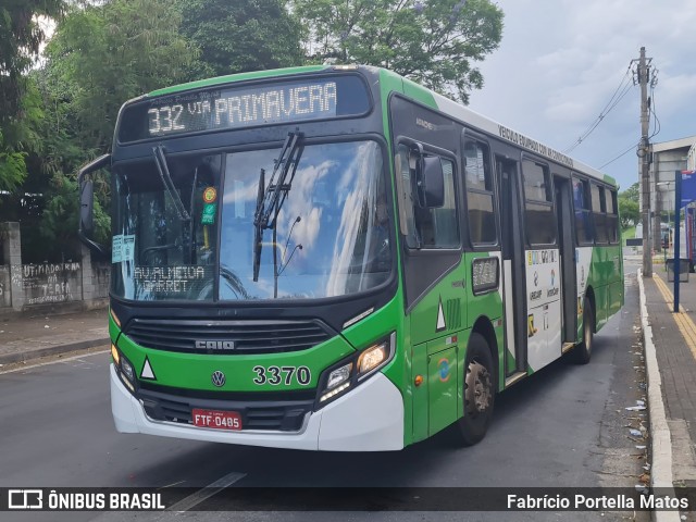 VB Transportes e Turismo 3370 na cidade de Campinas, São Paulo, Brasil, por Fabrício Portella Matos. Número da foto: #12582669.