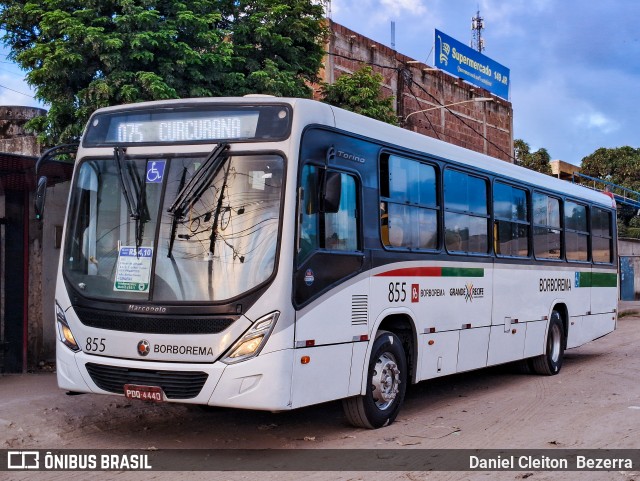 Borborema Imperial Transportes 855 na cidade de Jaboatão dos Guararapes, Pernambuco, Brasil, por Daniel Cleiton  Bezerra. Número da foto: #12583559.
