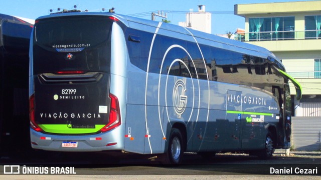 Viação Garcia 82199 na cidade de Balneário Camboriú, Santa Catarina, Brasil, por Daniel Cezari. Número da foto: #12583254.