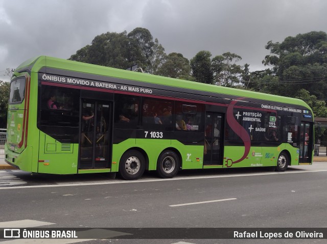 Viação Campo Belo 7 1033 na cidade de São Paulo, São Paulo, Brasil, por Rafael Lopes de Oliveira. Número da foto: #12581738.