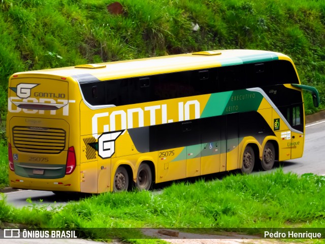 Empresa Gontijo de Transportes 25075 na cidade de Nova Serrana, Minas Gerais, Brasil, por Pedro Henrique. Número da foto: #12582435.