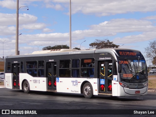 TCB - Sociedade de Transportes Coletivos de Brasília 1091 0 na cidade de Brasília, Distrito Federal, Brasil, por Shayan Lee. Número da foto: #12583698.