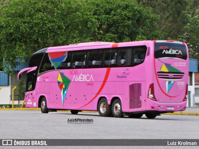 Nova América Turismo 2500 na cidade de Queluz, São Paulo, Brasil, por Luiz Krolman. Número da foto: #12584174.