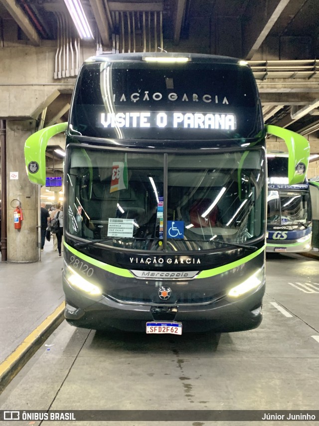 Viação Garcia 98120 na cidade de São Paulo, São Paulo, Brasil, por Júnior Juninho. Número da foto: #12584239.