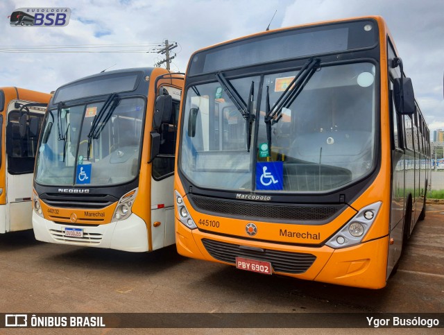 Auto Viação Marechal Brasília 445100 na cidade de Brasília, Distrito Federal, Brasil, por Ygor Busólogo. Número da foto: #12586976.
