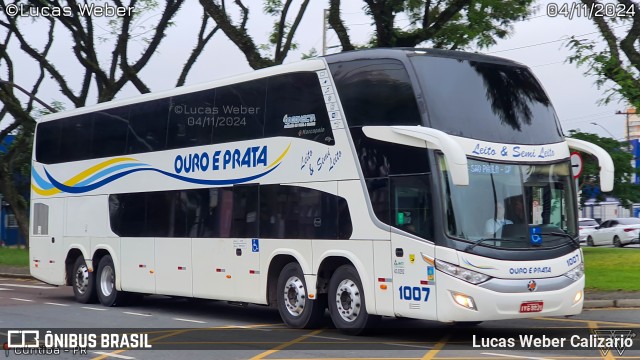 Viação Ouro e Prata 1007 na cidade de Curitiba, Paraná, Brasil, por Lucas Weber Calizario. Número da foto: #12584700.