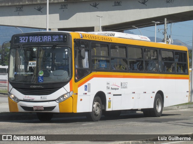 Transportes Paranapuan B10057 na cidade de Rio de Janeiro, Rio de Janeiro, Brasil, por Luiz Guilherme. Número da foto: #12587074.