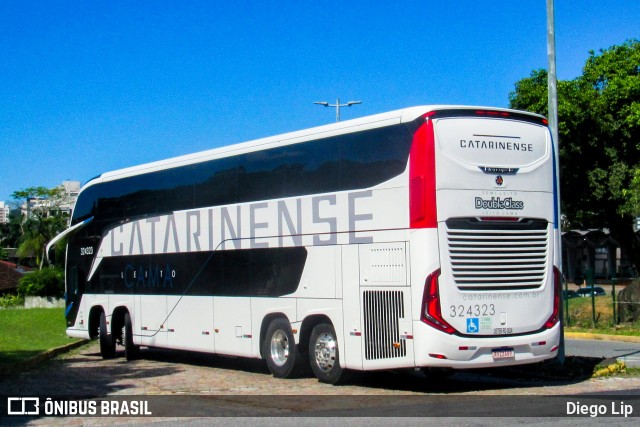 Auto Viação Catarinense 324323 na cidade de Joinville, Santa Catarina, Brasil, por Diego Lip. Número da foto: #12587377.