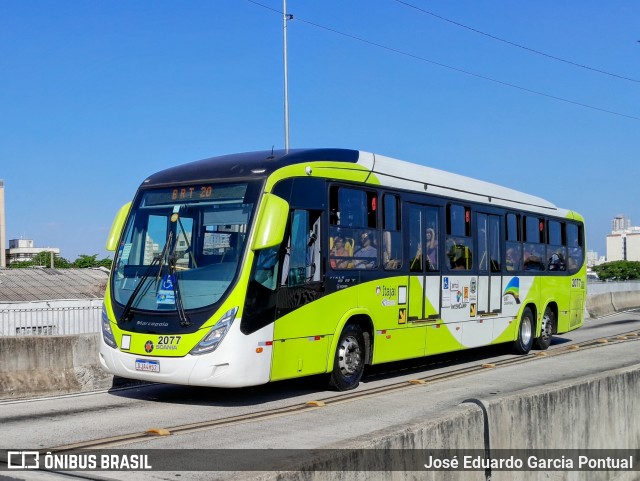 Itajaí Transportes Coletivos 2077 na cidade de Campinas, São Paulo, Brasil, por José Eduardo Garcia Pontual. Número da foto: #12585152.