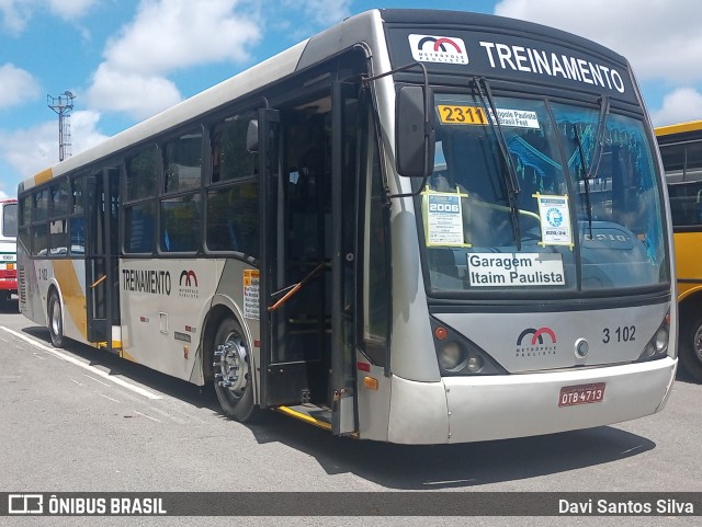 Viação Metrópole Paulista - Zona Leste 3 102 na cidade de Barueri, São Paulo, Brasil, por Davi Santos Silva. Número da foto: #12585862.