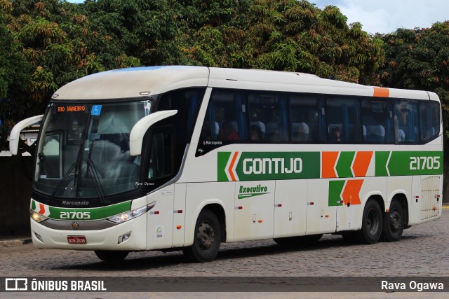 Empresa Gontijo de Transportes 21705 na cidade de Vitória da Conquista, Bahia, Brasil, por Rava Ogawa. Número da foto: #12587178.
